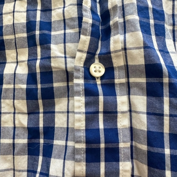 Tommy Hilfiger blue plaid button down - Picture 4 of 4